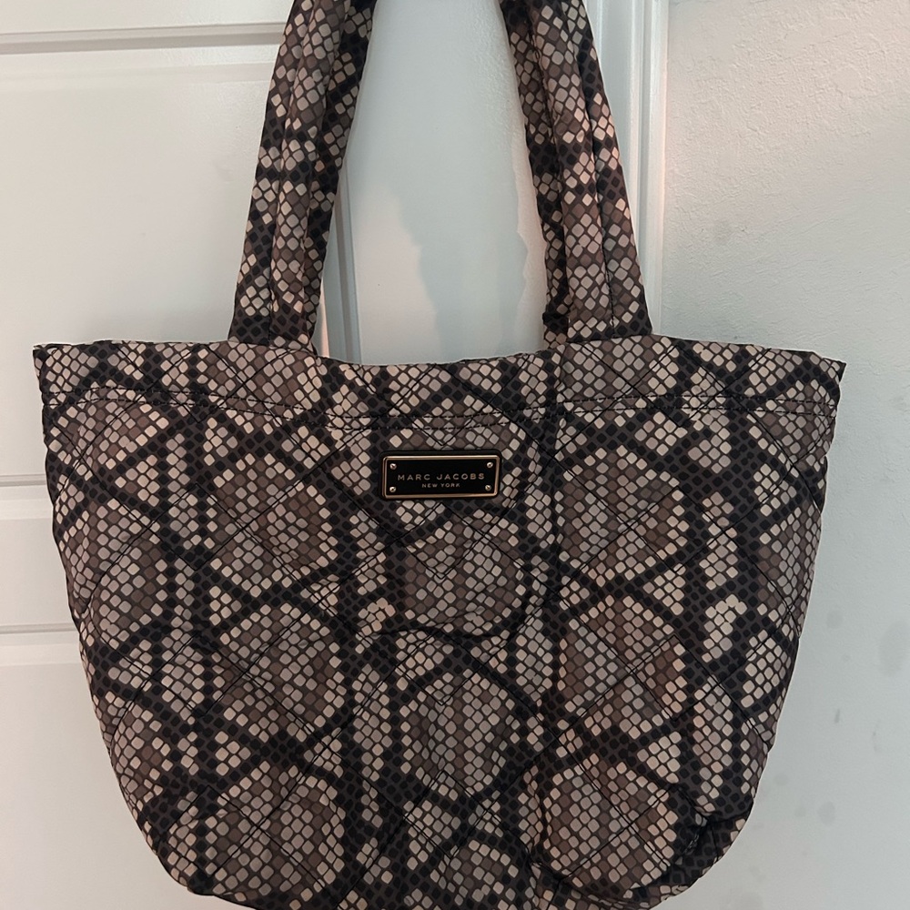 Marc Jacobs Geometric Black and Tan Tote